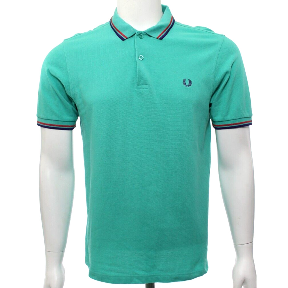 Fred Perry Polo Shirt M3600 Twin Tipped Slim Fit Fits more like Medium
